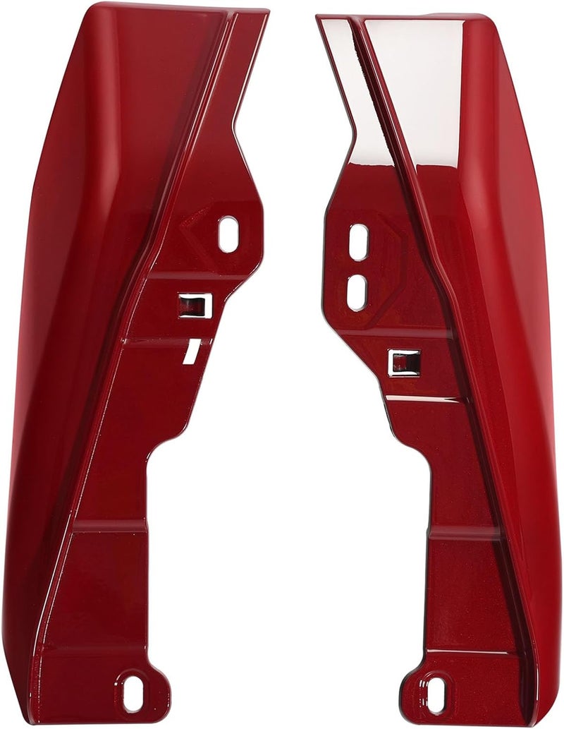 HR3 Starfire Black/Atomic Red Mid Frame Air Deflectors Heat Shield Compatible with 2017 CVO Street Glide FLHXSE Fit for 2009-later Road King Road Glide Street Glide Electra Glide Ultra Limited - Image 4